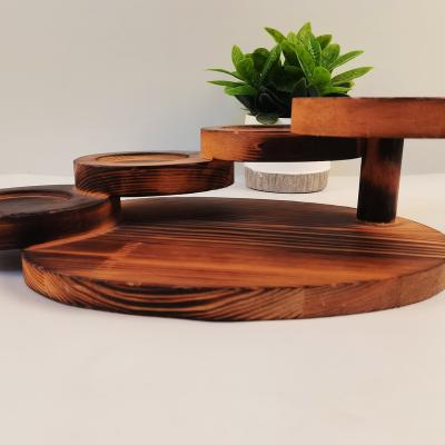 China Sustainable Outlined Wooden Scale Seafood Sushi Tray for sale