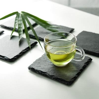 China Sustainable high quality new marble anti-slip and anti-hot coasters with packing logo customization for sale