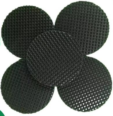 China Eco-Friendly Silicone Circular Cushioning Anti-Slip Mat Mesh Plaid Pads Silicone Rubber Self Adhesive Non-Slip Mats for sale