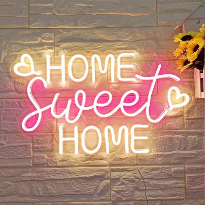 China DIVATLA Hotel Newcomer Acrylic Led Neon Signs For Bedroom Decorations Home Sweet Home Neon Sign for sale