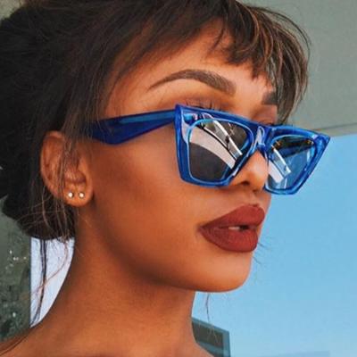 China Fashion Sunglasses Custom Logo Designer Women Clear Cat Eye Frames Sun Glass Sunglasses for sale