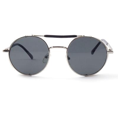 China Fashion Sunglasses Vintage Retro Punk Style Unisex Round Circle Metal Frame Sun Glasses for sale