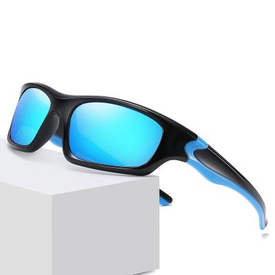 China Fashion Sunglasses High Quality Multicolor Mount Comfortable Tr90 Frame Polarized Glass Sports Sunglasses For Men for sale