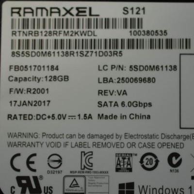 China Hdd 5SD0M61138 for Ramxel S121 5mm 128GB 2.5