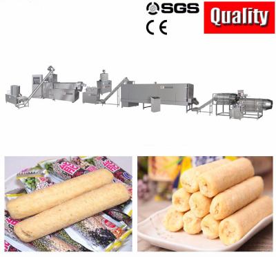 China Chocolate Core Filling Puff Snack Food Production Line For Ball Low Power Consumption for sale