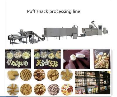 China Puffed Chocolate Filling Snack Food Production Line With Self Cleaning System for sale