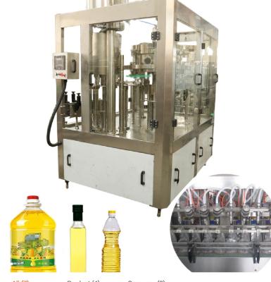 China 3000 BPH-18000 BPH Edible Oil Production Line PET Bottle Vegetable Oil Filling Machine for sale