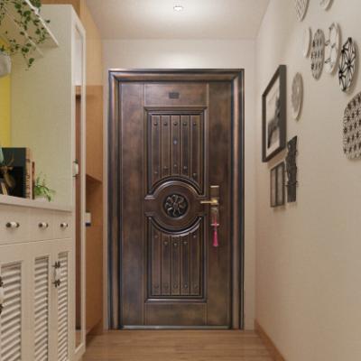 China Wholesale Cheap Modern Security Steel Door American Steel Entry Door for sale