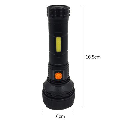 China Popular Top Selling Good Price Lithium Battery LED Rechargeable Flashlight High Power Multifunctional Emergency Electric Torch for sale