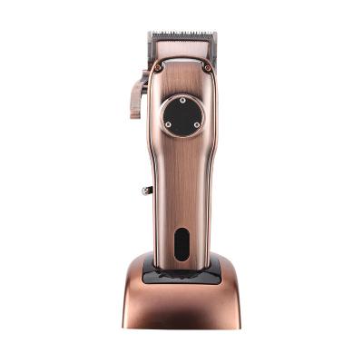 China Usable charing professional LCD display USB lithium battery rechargeable electric barber clipper for men for sale