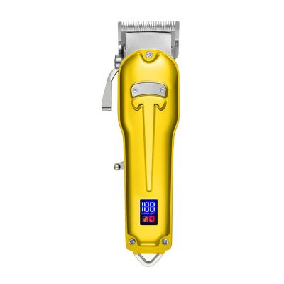 China 2021 New Design All-Metal High Quality Barber All-Metal LED Display Electric Clipper for sale