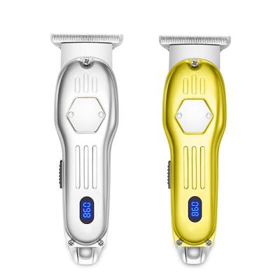 China 2022 All Metal Trimmer Rechargeable Mini Hair Clippers Men Professional Clippers Barber Professional Hair Cordless Gold for sale