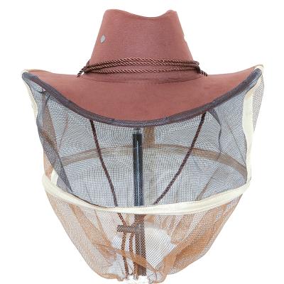 China New Style Cowboy Fashionable Beekeeping Hat Bee Prevent Bee Bites Protect Protective Hat Beekeepers Hat for sale