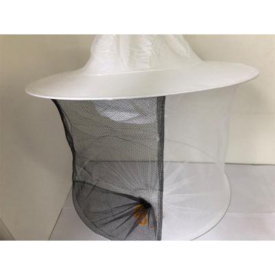 China Economical And White Double Layer Beekeeping Pure Cotton Hat For Bee Keeping With Double Layer Bee Cap for sale