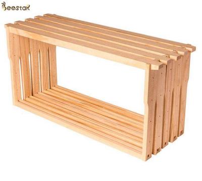 China 2020 custom bee wood frame langstroth bee frame pine wood bee hive wholesale view for sale