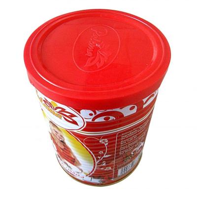 China 100% pure 850g tomato sauce tin packing brix 28-30% / 22-24% / 18-20% 70G for sale