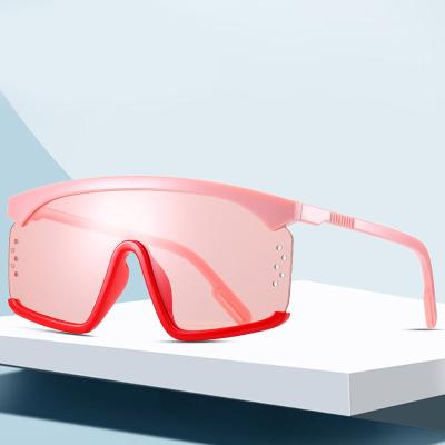 China Custom oversized square unique flat surface designer sunglasses china manufacturers futuristic sun glass sunglasses for sale