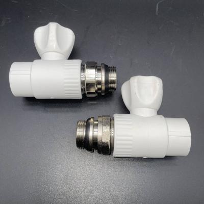 China Home Thermostatic Radiator Control Stainless Steel Water Valve Ball Valve With Straight for sale