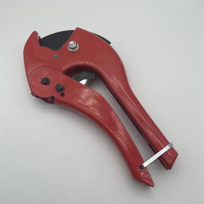 China Assembly Rachet Type Portable Plastic Hand Cutting Tools Ppr Pipe Cutter Tube Machine With Aluminum Alloy Narrow Handles for sale