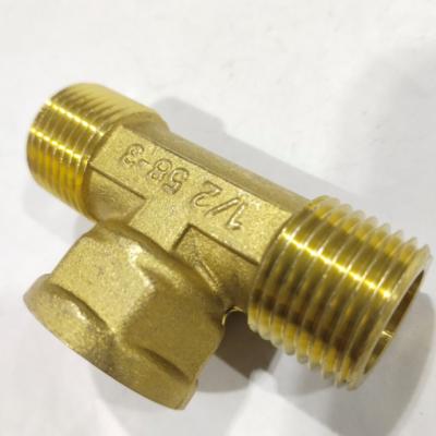 China Modern High Quality Easy Switch Normal Temperature Standard Thread Porcelain Made Brass 3way Ball Valves for sale