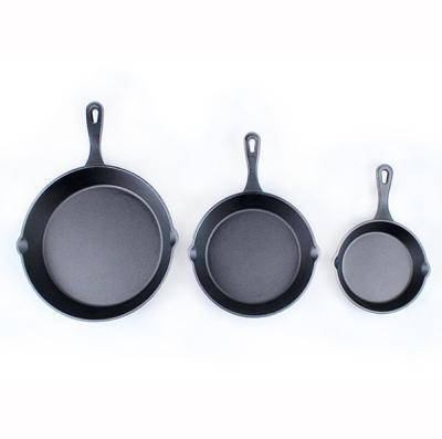 China China Factory Price Wholesale Cheap Viable Round Shape Square Cast Iron Frying Pan Carbon Steel Non-Stick Frying Pan For Sale for sale