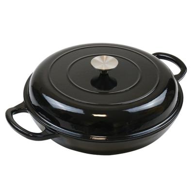 China Original Viable Foundry Cooker Enamel Cast Iron Pot Seafood Pot Cookware Set for sale