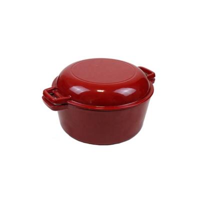 China Viable Manufacturers Direct Selling Cast Iron Enamel Casserole Pot With Colored Enamel Coating for sale