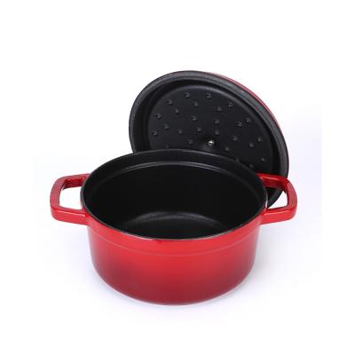 China Hot Selling High Quality High Quality Viable Mini Cast Iron Enamel Pot for sale