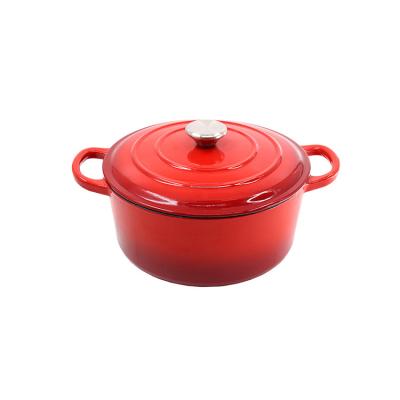 China China Manufacturer Factory Price Cast Sustainable Iron Enamel Deep Casserole for sale