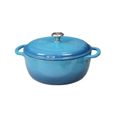 China Latest Design Reasonable Price Cast Iron Set Sustainable Cookware Enamel Deep Casserole for sale