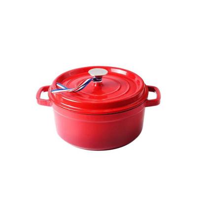 China Viable Wholesale Cast Iron Mini Cookware Cooking Pots Enamel Deep Casserole for sale