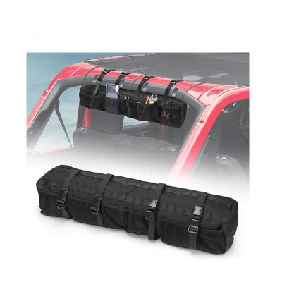 China Comfortable Multi-pockets Cowboy Roll Bar Bags Storage Bag Truck Cargo Cage Organizer forJeep LJ TJ JK JT Gladiator JT for sale