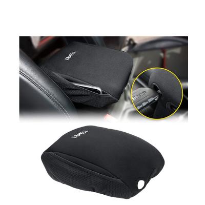 China Comfortable JL Center Console Cover Armrest Pad With Keyhole And Pockets Storage Bag For 2019 Jeep Wrangler JL Gladiator JLU 2020 JT Trunk for sale