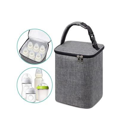 China Waterproof Cooler Bag Insulated Bottle Bag, Reusable Baby Bottle Tote Bag for up to 6 Bottles 4 Large 9 Ounce Bottles, Freezer Lunch Bag for sale