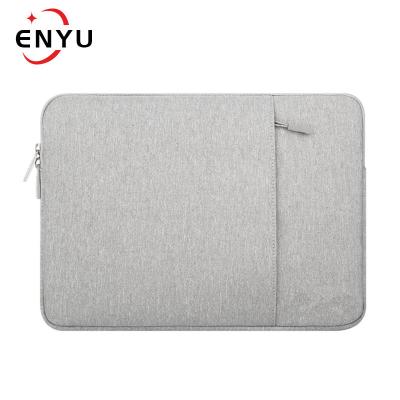 China Eco-friendly Laptop Sleeve Bag Compatible With 13-13.3 Inch MacBook Pro, Vertical Water Repellent Polyester Protective Case Cover With Pocket for sale