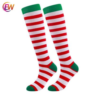 China Regular Dongguan EW Designs Colorful Patterned Funny Knee High Men Horse Compression Custom Socks for sale