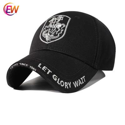 China Dongguan EW Hip Hop Embroidery Common Stock Snapback Custom Popular Flat Hat With Adjustable Buckle In The Back for sale