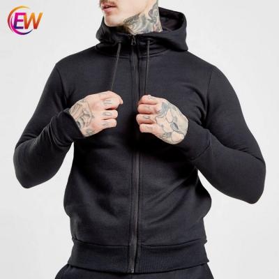 China Wholesale Anti Shrinkage Boys Slim Black Gym Bodybuilding Hoodies With Thumb Holes for sale