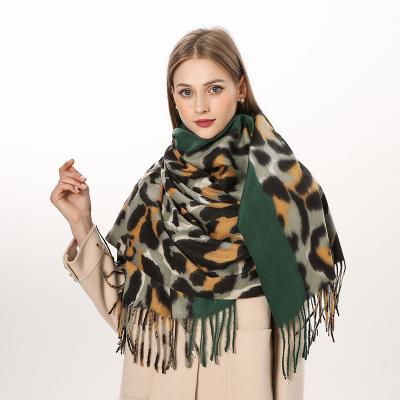 China Winter 70 x 200 cm Women Big Adult Winter Leopard Scarves Blanket Designer Soft Thick Oversized Soft Square Scarf Winter 70 x 200 cm. for sale