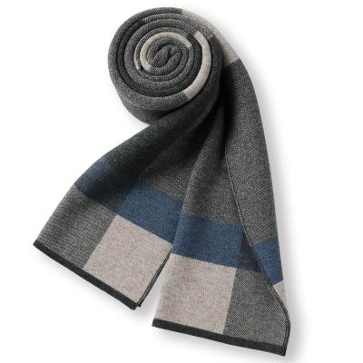 China Winter Super Soft Warmer New Chic Design Neck Wear 100% Merino Wool Scarf For Man for sale