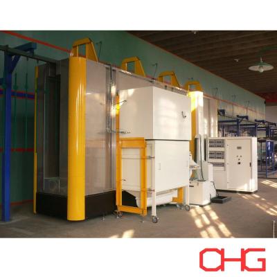 China Automatic Stainless Steel Powder Coating Booth With Customized Techcnical Data for sale