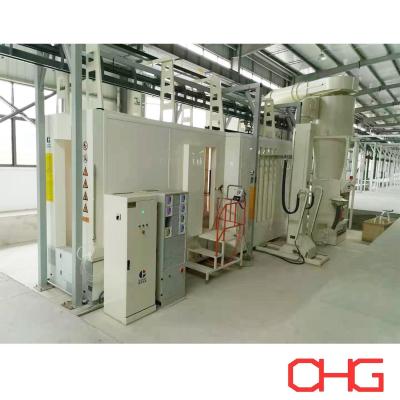 China Stainless Steel PVC Carbon Steel Powder Coating Spray Booth For Coating Production Line for sale