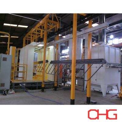 China Customized Automatic Powder Coating Line Equipment With PVC Spray Booth for sale