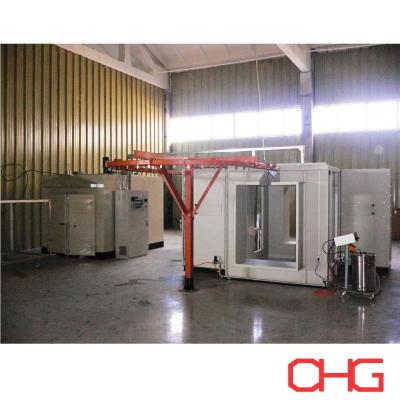 China Manual Electrostatic Powder Coating Paint Booth With Plastic Spraying Equipment for sale