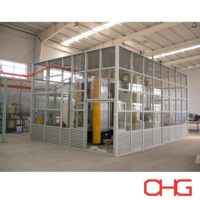 China Stainless Steel PVC Carbon Steel Powder Coating Booth Automatic Spray Paint Booth for sale