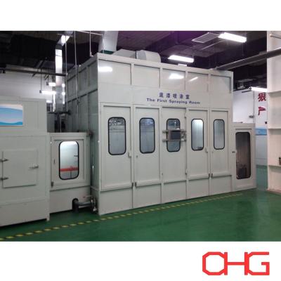 China Customized Wet Painting Booth Eco Friendly With Automatic Spray Painting Coating Machine for sale