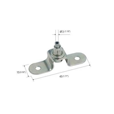 China Safe Nickel Plated Cast Iron Table Base Wall Mount Bracket For Stainless Steel Cable for sale