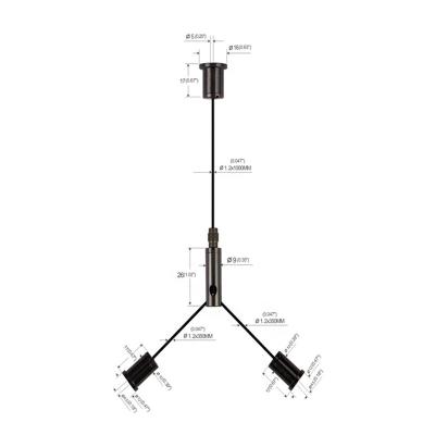 China For Professional LED Panel Lights Manufacturer Ceiling Cable Pendant Kits For Linear Light for sale