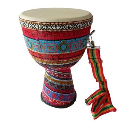 China Wholesale Fashion Colorful Instrumentalist Percussion Djembe Drum 12 Inch African Drum for sale