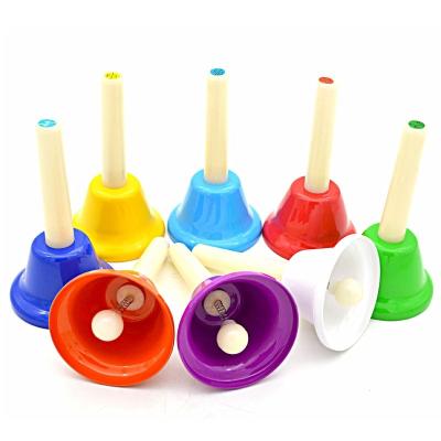 China Eight pattern eight tone rainbow music toy table bells are suitable for children's percussion instruments for sale